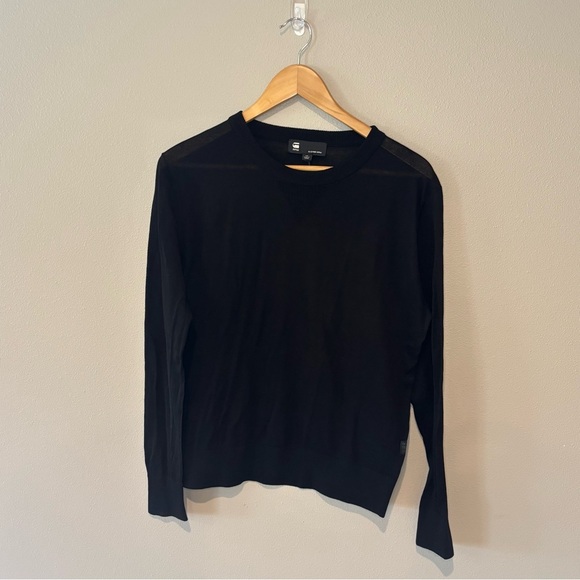 G - STAR ORIGINALS RAW DENIM Black Women’s Long Sleeve 100% Cotton NWT XS - Picture 1 of 16